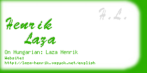 henrik laza business card